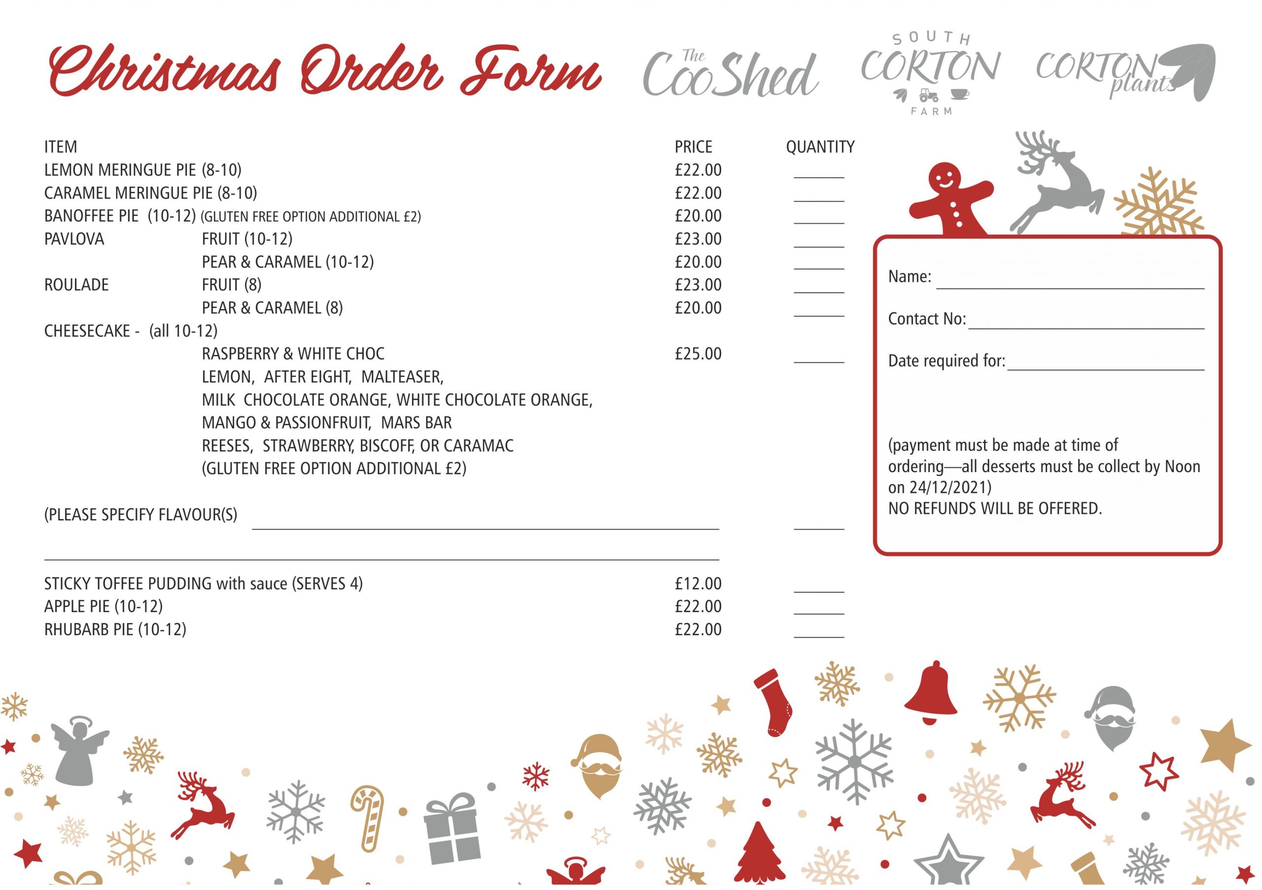 christmas order form
